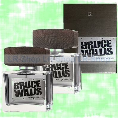 2x LR Bruce Willis Eau de Parfum for Men 50 ml EdP NEU + OVP Exklusiver Herrenduft