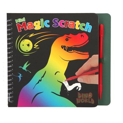 Depesche 10711 C Dino World Mini Magic Scratch Book Kratzbilder Dinosaurier