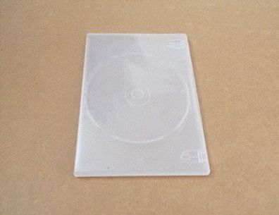 1x Slim Case DVD Single CD Box Leerhülle Einfach Cover Hülle 1-fach klar transparent