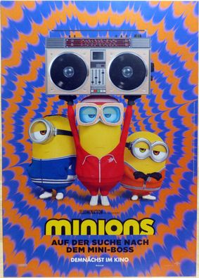 Minions 2: Auf der Suche nach dem Mini-Boss -Org Kinoplakat A1-Teasermotiv-Filmposter