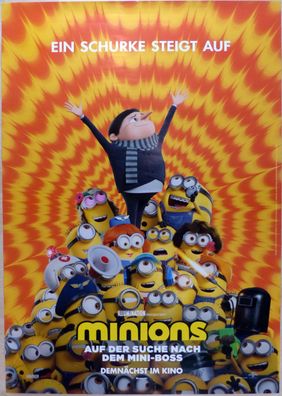 Minions 2: Auf der Suche nach dem Mini-Boss -Org. Kinoplakat A0-Hauptmotiv-Filmposter