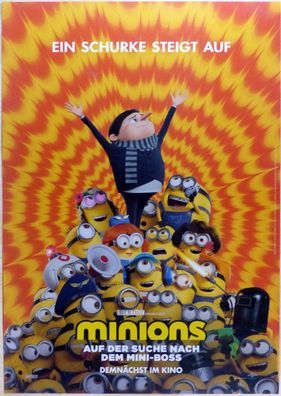 Minions 2: Auf der Suche nach dem Mini-Boss -Org. Kinoplakat A1-Hauptmotiv-Filmposter