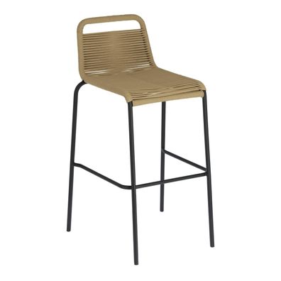 4er Set Hocker Lambton braun Höhe 74 cm