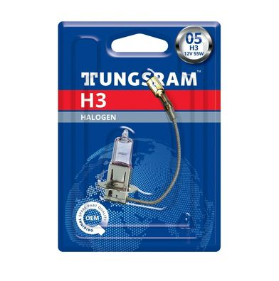 Tungsram H3 12V 55W PK22s Standard 1St. Blister Lampe