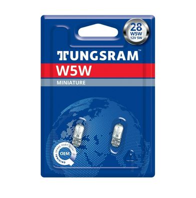 Tungsram W5W 12V 5W W2,1x9,5d Standard 2St. Blister
