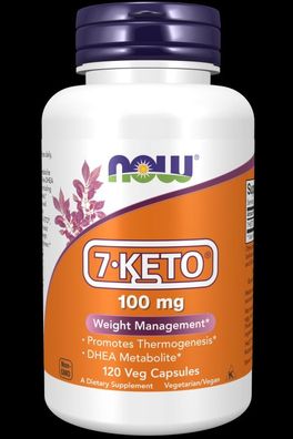 Now Foods, 7-KETO, 100 mg, 120 vegetarische Kapseln