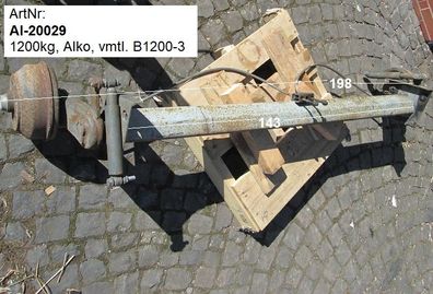 Alko Achse 1200kg, gebr, ca 198cm (vermutlich B1200-3)