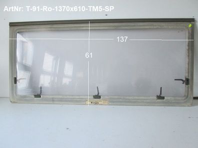 TEC Wohnwagenfenster Roxite ca 137 x 61 gebraucht (Roxite94 D399 9007 Polyplastic)...