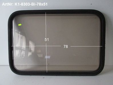 Knaus Südwind Wohnwagenfenster ca 78 x 51 gebr, (zB 485/8303) Birkholz BR/13 D2018 A