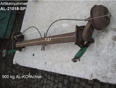 Alko Achse 900kg gebraucht (zB Knaus Südwind Typ 8303) ca 191cm AL-KO Sonderpreis
