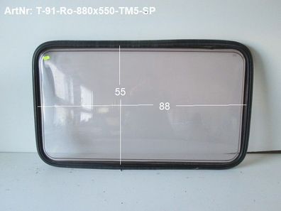 TEC Wohnwagenfenster Roxite ca 88 x 50 gebraucht (Roxite94 D399 9007 Polyplastic) ...