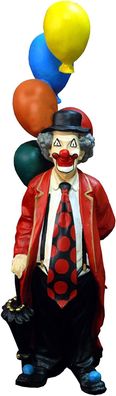 Clown Balloons funny lustig Statue gruselig Es Klaun Kunst Hand bemalt in Europa art