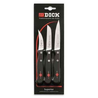 Messer-Set Superior 3tlg Küchenmesser Messer Schälmesser Gemüsemesser Haushalt