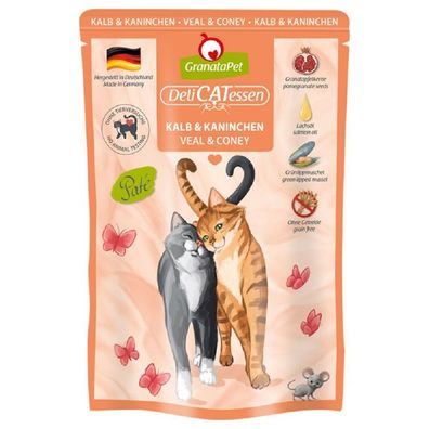 GranataPet ¦ Delicatessen Kalb und Kaninchen - 12 x 85g¦ Nassfutter