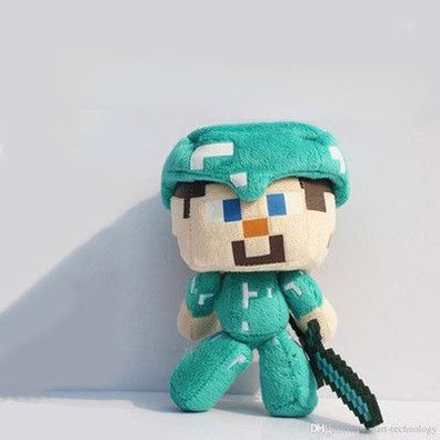 Spiel Minecraft Diamant Steve#1 Plüsch Puppe Plüschtier Doll Kinder Figuren 18cm