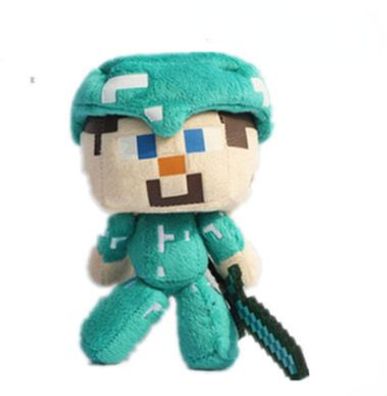 Spiel Minecraft Diamant Steve#2 Plüsch Puppe Plüschtier Doll Kinder Figuren 18cm