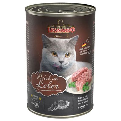 Leonardo ¦ Leber - 6 x 400g ¦Katzennassfutter