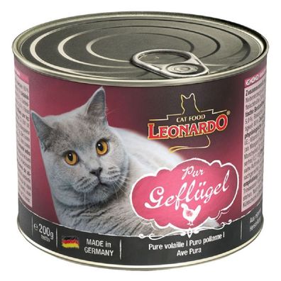 Leonard¦ Geflügel pur - 6x200g | Katzennassfutter