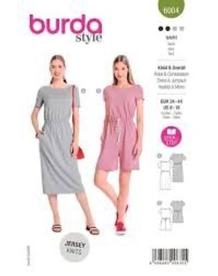 burda style Papierschnittmuster Sommerliches Kleid und Overall #6004