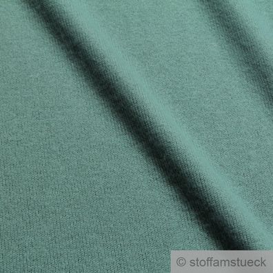 0,5 Meter Stoff Polyester Viskose Elastan Soft Jersey petrol Mohair Haptik