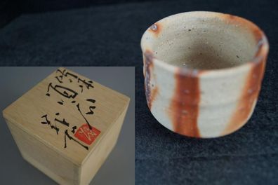 Handgetopferte Japanische Sake Schale Guinomi Japan tea bowl Keramik potter 3431