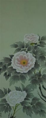 Japanisches Rollbild Kakejiku Kakemono Blume Japan Roll-Up Geschenk Asia 4007