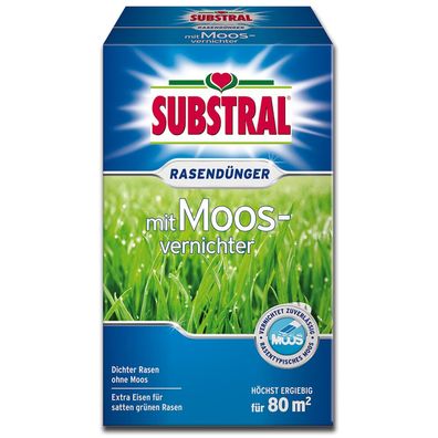 Substral® Rasendünger mit Moosvernichter 2,8 kg für 80 m²