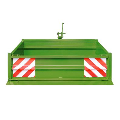 Stahl Heckcontainer Heckmulde Kippmulde Mulde Kippcontainer 1500 S / K1- grün