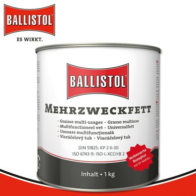 Ballistol 1 kg Mehrzweckfett Eimer Lithiumseifenfett