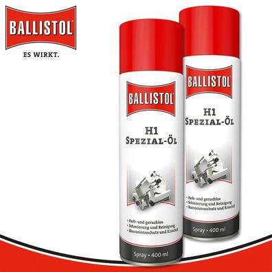 Ballistol 2 x 400 ml H1 Spezial-Öl Lebensmittel-Öl
