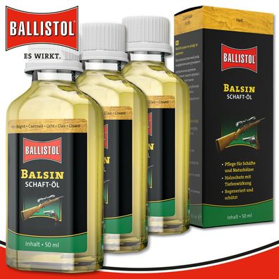 Ballistol 3 x 50 ml BALSIN Schaft-Öl hell