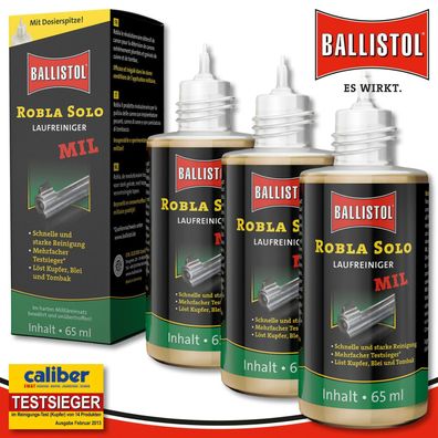 Ballistol 3 x 65 ml Robla Solo MIL Laufreiniger