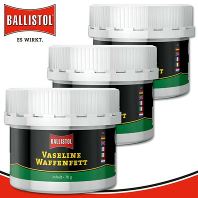 Ballistol 3 x 70 g Vaseline Waffenfett