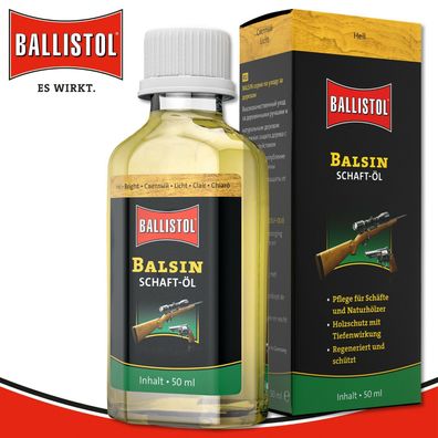 Ballistol 50 ml BALSIN Schaft-Öl hell