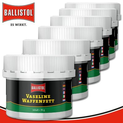Ballistol 6 x 70 g Vaseline Waffenfett