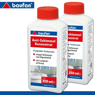 Baufan 2 x 250 ml Anti-Schimmel-Konzentrat