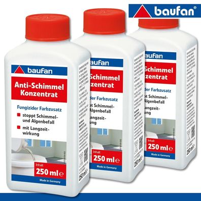 Baufan 3 x 250 ml Anti-Schimmel-Konzentrat