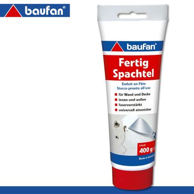 Baufan 400 g Fertigspachtel Gebrauchsfertig Faserverstärkt innen & außen