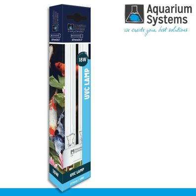 Aquarium Systems Ultra Clear UVC Lampe 2G11 18 Watt