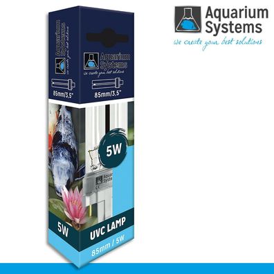 Aquarium Systems Ultra Clear UVC Lampe mit G23 Sockel 5 Watt