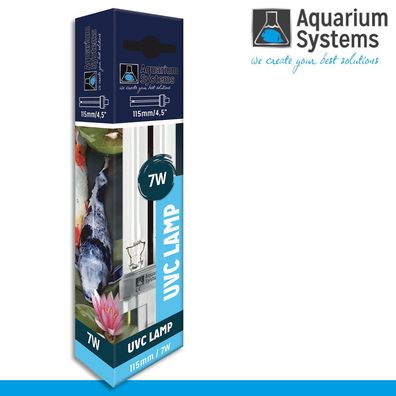 Aquarium Systems Ultra Clear UVC Lampe mit G23 Sockel 7 Watt