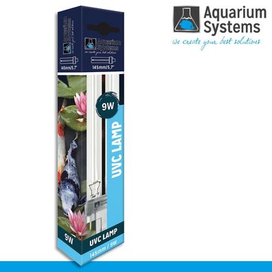 Aquarium Systems Ultra Clear UVC Lampe mit G23 Sockel 9 Watt