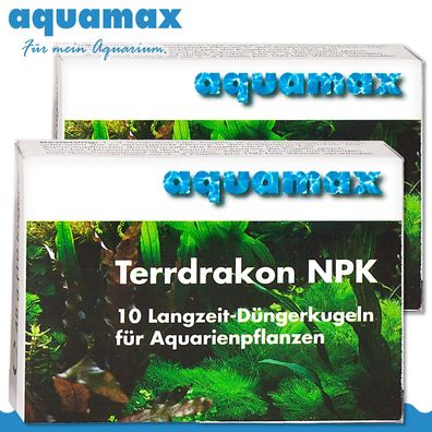 Aquamax 2 x 10 Stück Terrdrakon NPK Düngerkugeln