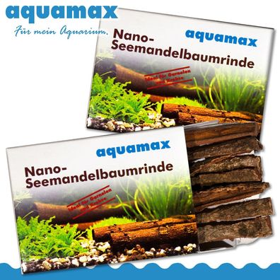 Aquamax 2 x Nano Seemandelbaumrinde (Terminalia Catappa Bark) für 360 l Wasser
