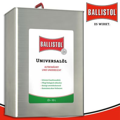 Ballistol 10 l Universalöl Kanister | Kriechöl | Waffenöl | Auto | Haus | Hobby