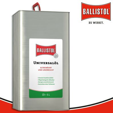 Ballistol 5 l Universalöl Kanister | Kriechöl | Waffenöl | Auto | Haus | Hobby