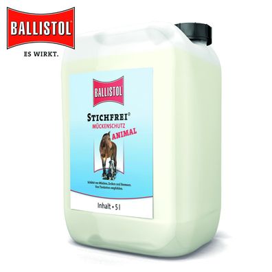 Ballistol 5 Liter Animal Stichfrei® Mückenschutz gegen Mücken, Zecken, Bremsen