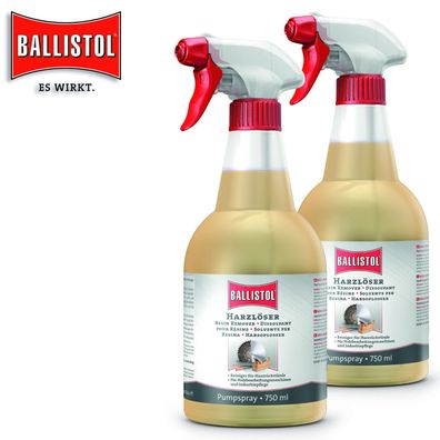 Ballistol 2 x 750 ml Harzlöser | Reiniger für Harzrückstände an Werkzeug