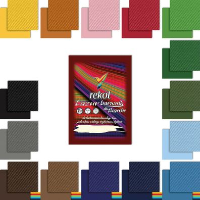 18 g Textilfarbe Lazur Stofffarbe Färben Nachfärben 15 Farben zur Auswahl