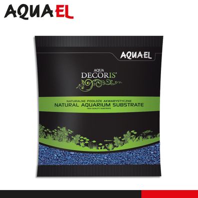 Aquael 1 kg Aqua Decoris Quarzkies blau 2 - 3 mm Aquariensubstrat